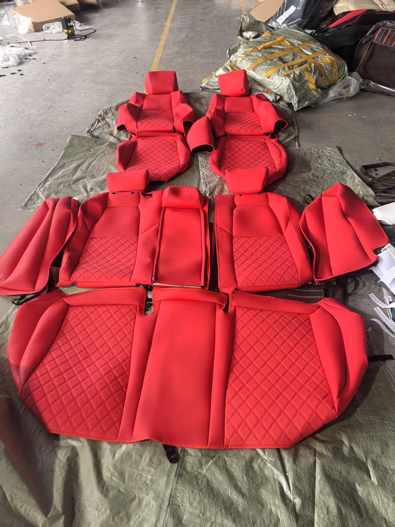 TH High-End Luxury Full Set Custom Automotive Cover Durable and Comfortable Leather Car Seat Cover for All Models
