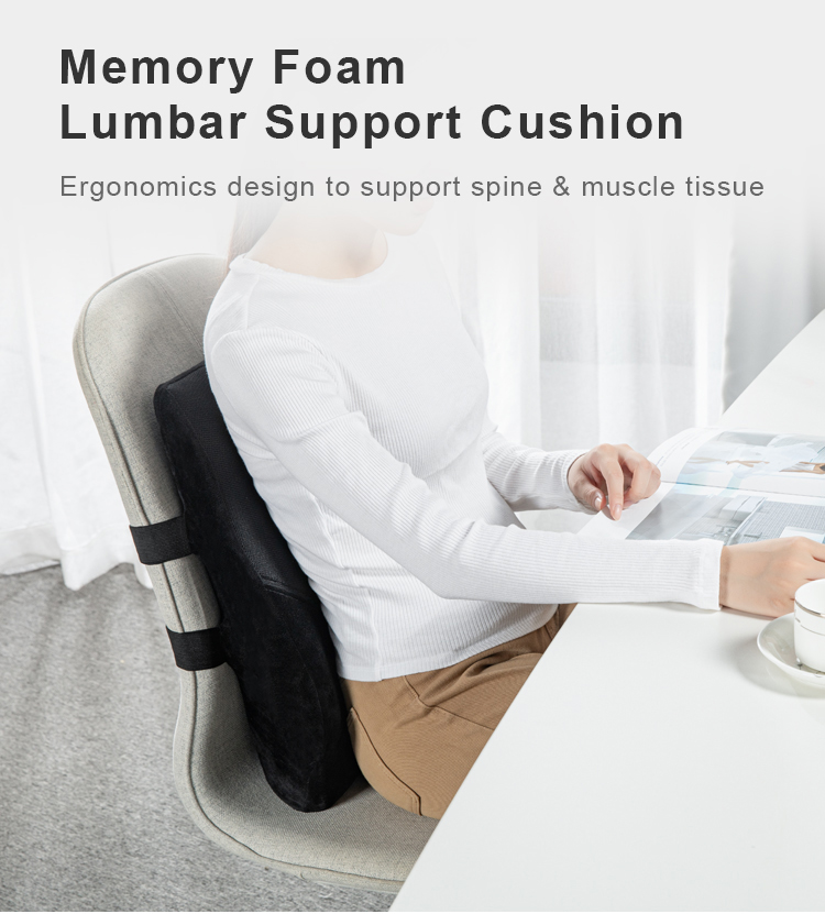 Memory Foam Lumbar Cushion Feature 1