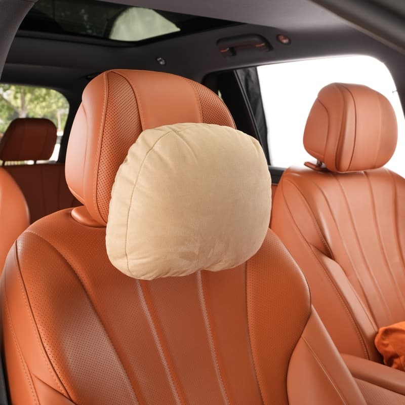 Maybach S Class Luxury Fur Ventilation Neck Pillow Soft Car Headrest Seat Waist Cushion Backrest Chevrolet Lexus Civic Sports