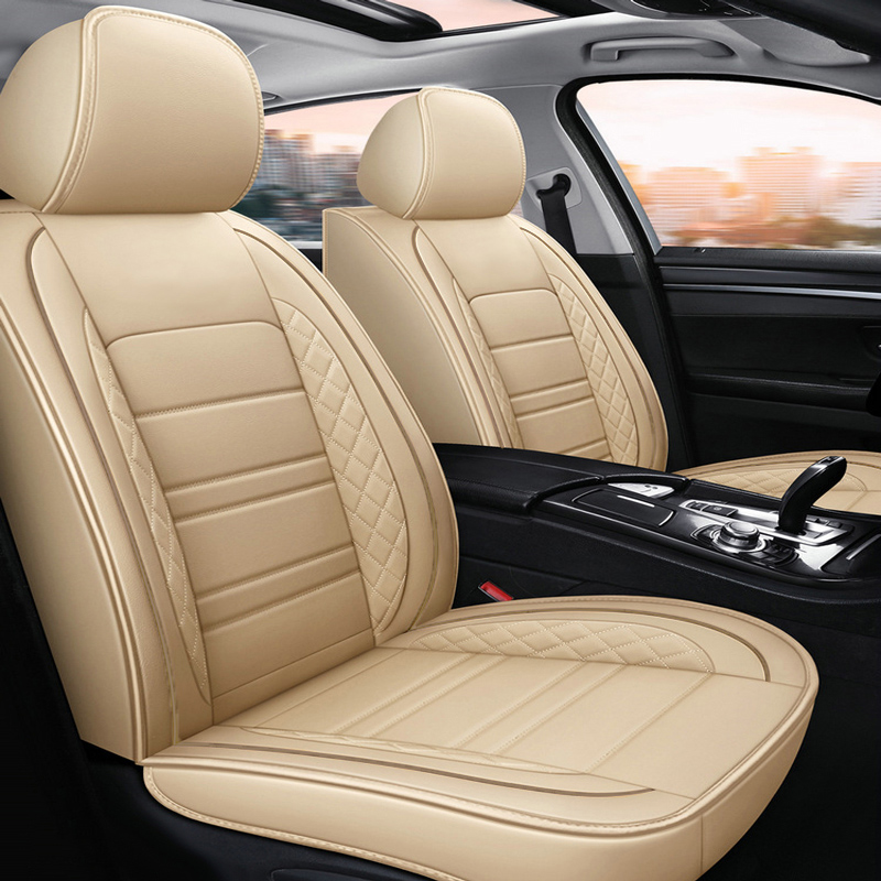 Factory Directly 100%Test Car Interior Accessories Universal Leather Car Seat Cover Full Set Seat Protector