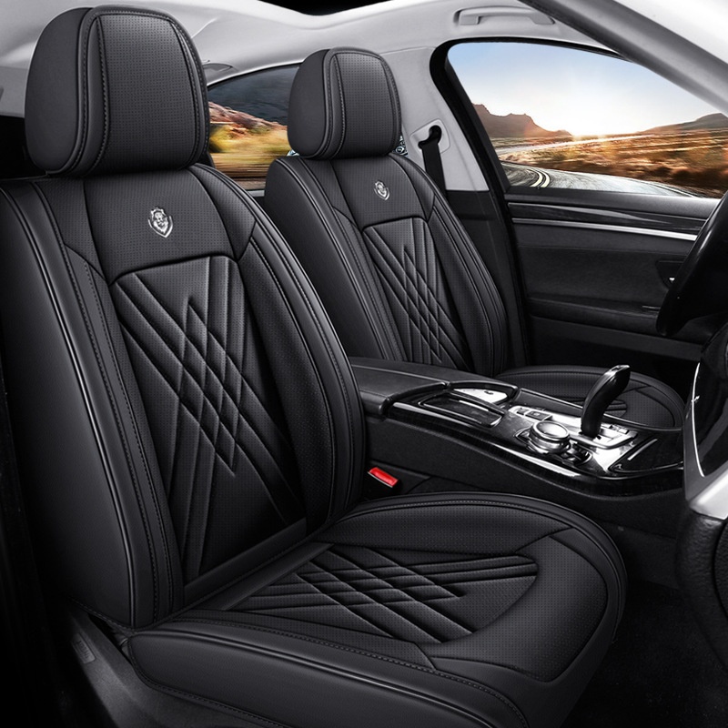 Good Quality Durable Car Interior Accessory Universal Sport Five Seater Leather Car Seat Cover Four Seasons Full Set