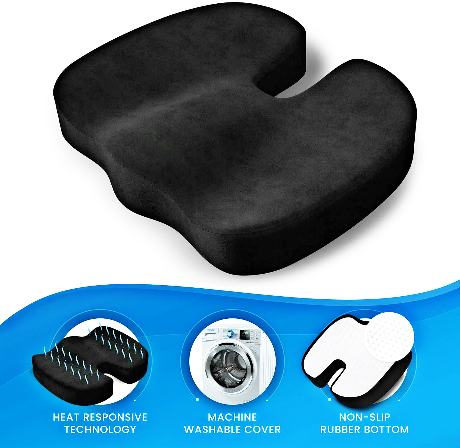 Gel Memory Foam Cushion Feature 5