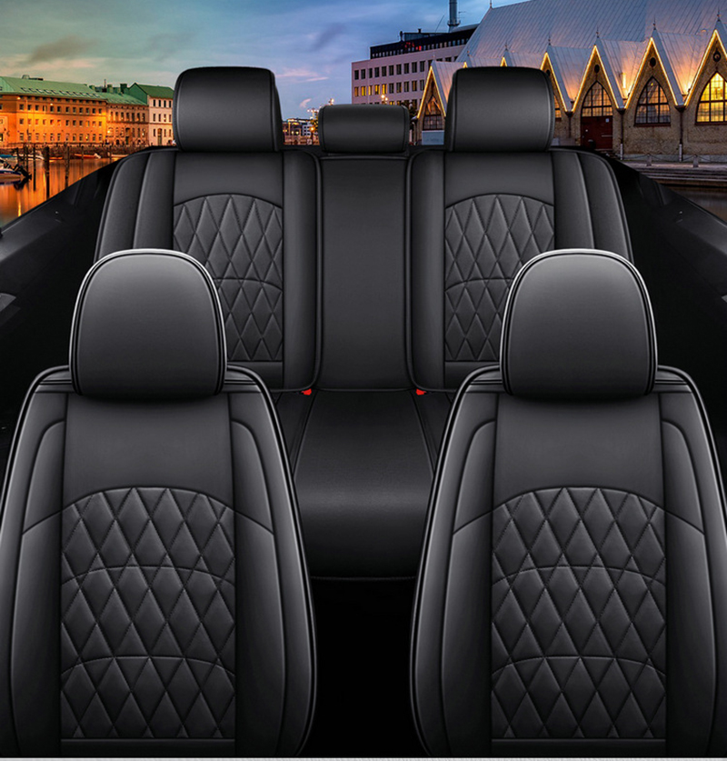 Factory Supply High Quality Waterproof 5D Leather Car Seat Cover Universal 5 Seats Protector Auto Seat Covers