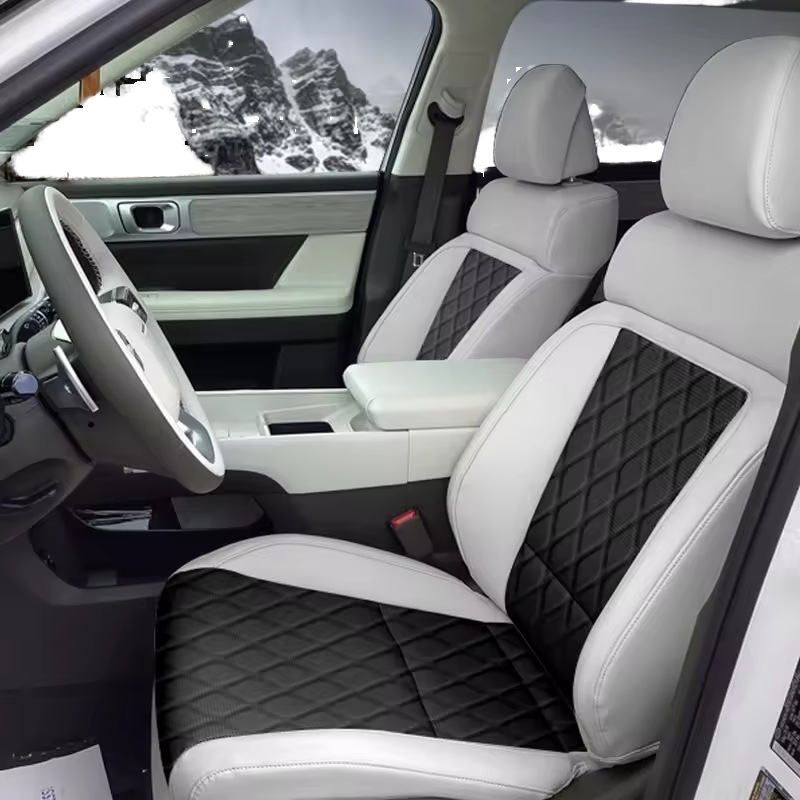 EKR Wholesale Custom Luxury Leather Car Seat Cover Fabric Universal Set for Toyota RAV4 Corolla BYD Racing Sports Car Interior