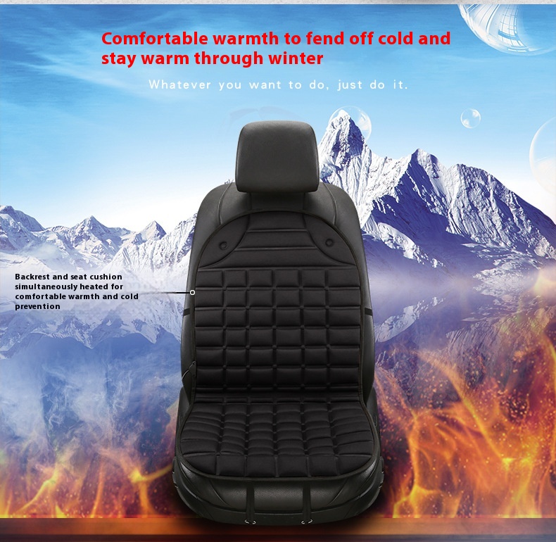Universal 12V Car Electric Heating Seat Cushion Winter Car Heating Cushion Electric Square Seat Pillow for Cars