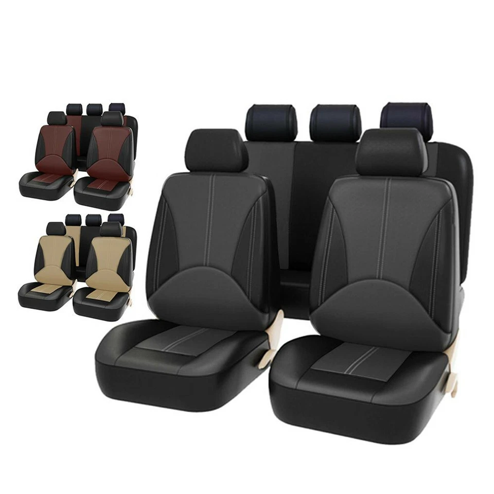 Full Genuine Leather Wear-Resistant Five-Seat All-Season Breathable Comfortable Five-Seat Full Coverage Car Seat Covers