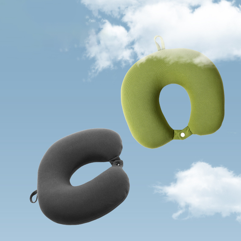 Basic Modern Airplane Simple Classic Microbeads Travel Neck Pillow