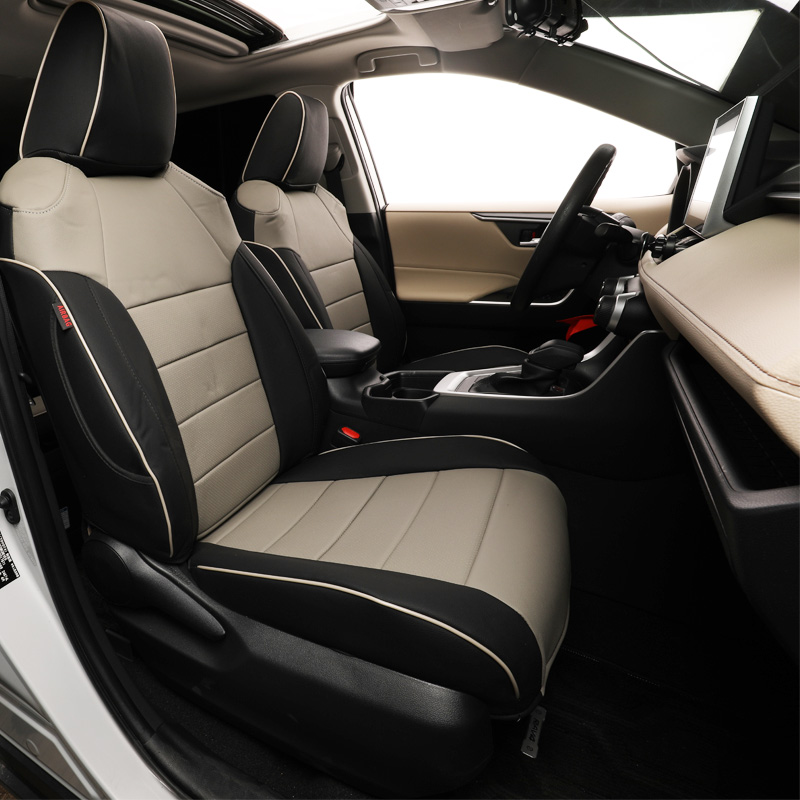 EKR Waterproof PU Leather Custom Fit Universal Luxury Full Set Car Seat Covers for Toyota Honda Nissan VW Hyundai