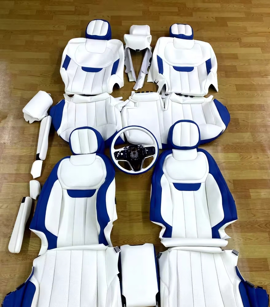 Custom Made for Car Seat Covers 5 Seats Leather Fit Mercedes Benz W204 W205 W211 W203 W206 W210 W212 W213 W214 W176 W177