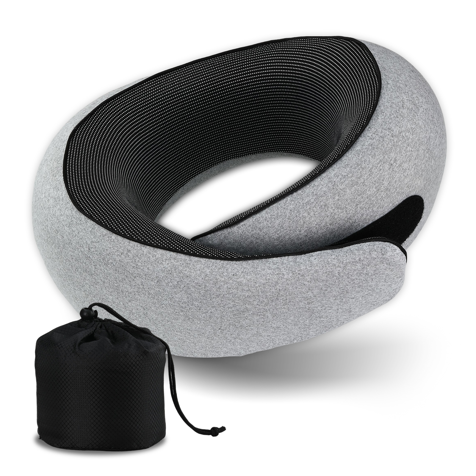 Custom Logo Washable Soft U-shaped Car Travel Pillow Memory Foam Neck Pillow for Traveling Neck Supported Travel Pillow