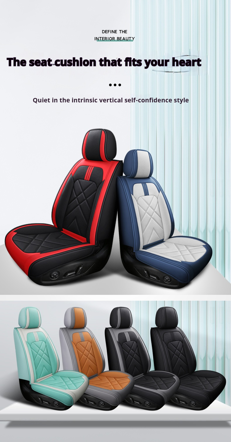 High Quality Napa Leather Car Seat Covers Luxury Interior Accessory Waterproof Universal Fit Good Protection for Cars