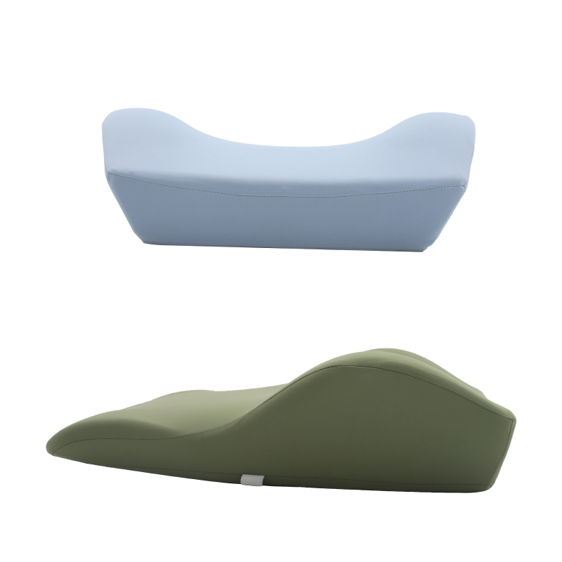 Memory Foam Lumbar Support Back Cushion Knitted Waist Rest Yoga Clothing Fabric