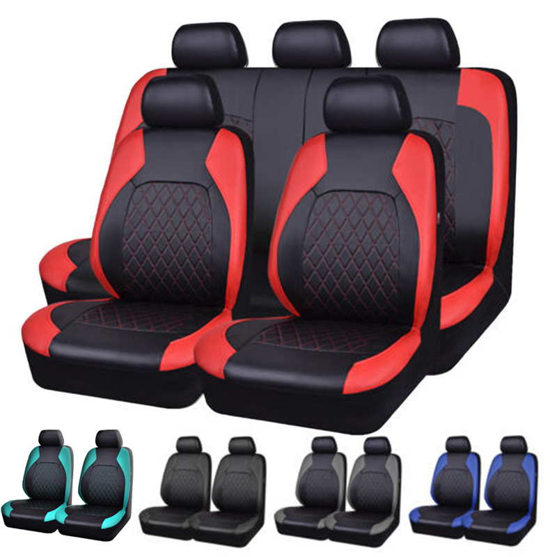 Factory Direct Sales Interior Accessories Universal Car Chair Seat Cover Full Set Luxury Leather Car Seat Covers