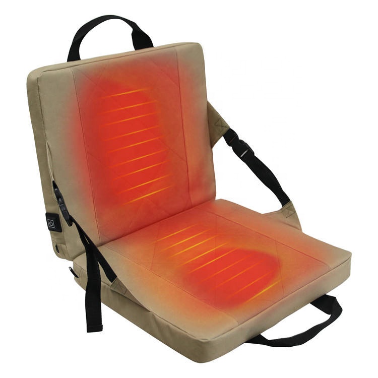 Stadium Camping Fishing Car Seat Cushion Heating USB Foldable Portable Rechargeable Heating Electric Heated Seat Cushion