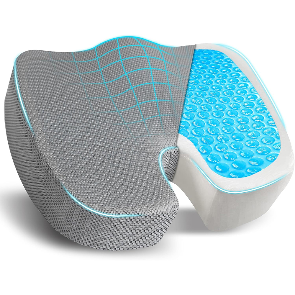 Manufacturer Wholesale Cooling Gel Seat Cushion Orthopedic Coccyx for Office Chair Car Relieves Lumbar Pillows Seat Cushions