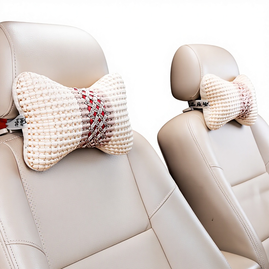 "Summer Car Seat Headrest Pillow Breathable Cervical Spine &amp; Neck Support"