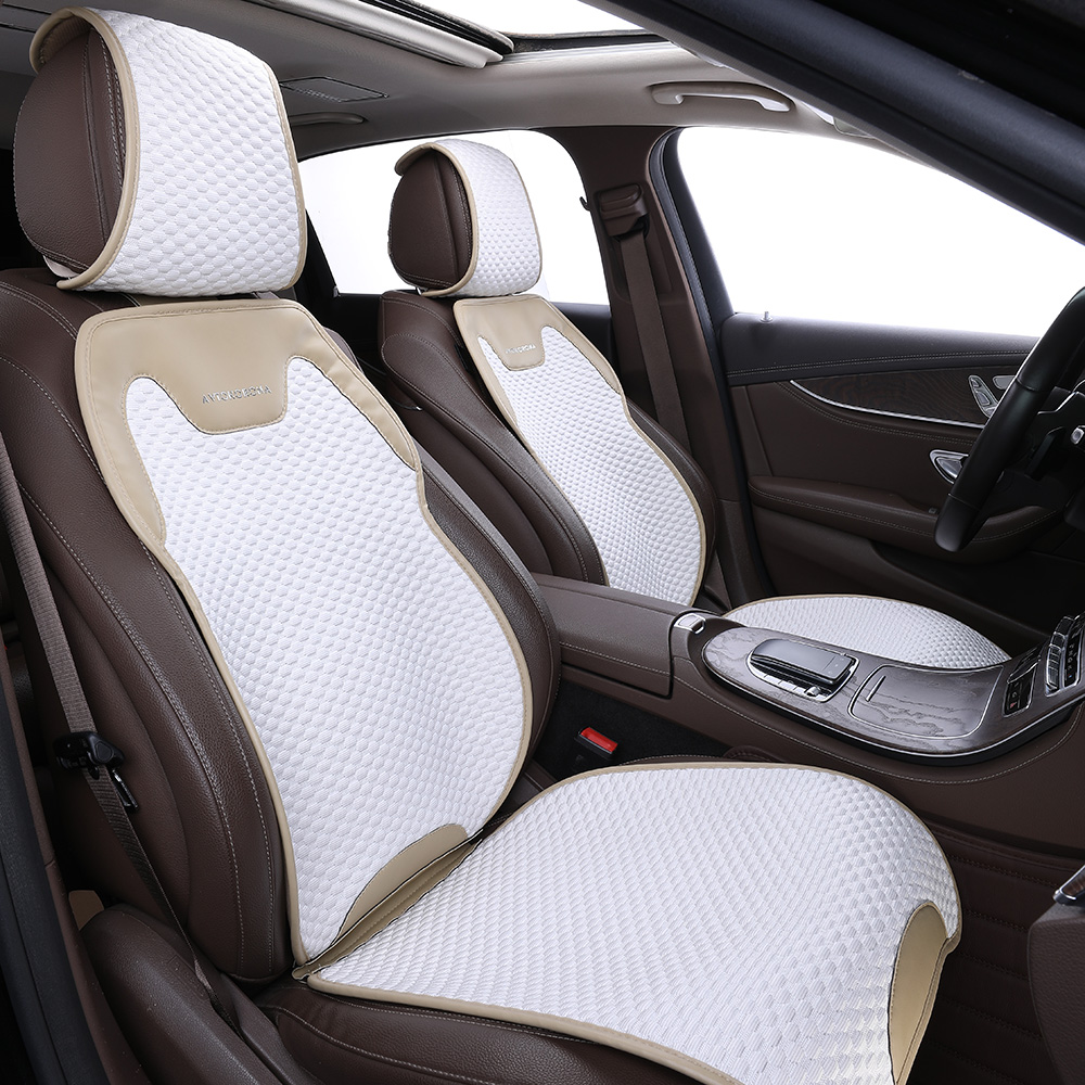 Breathable Cooling Car Seat Cushion Seat Covers for 5 Seat Cars Ice Silk for Summer