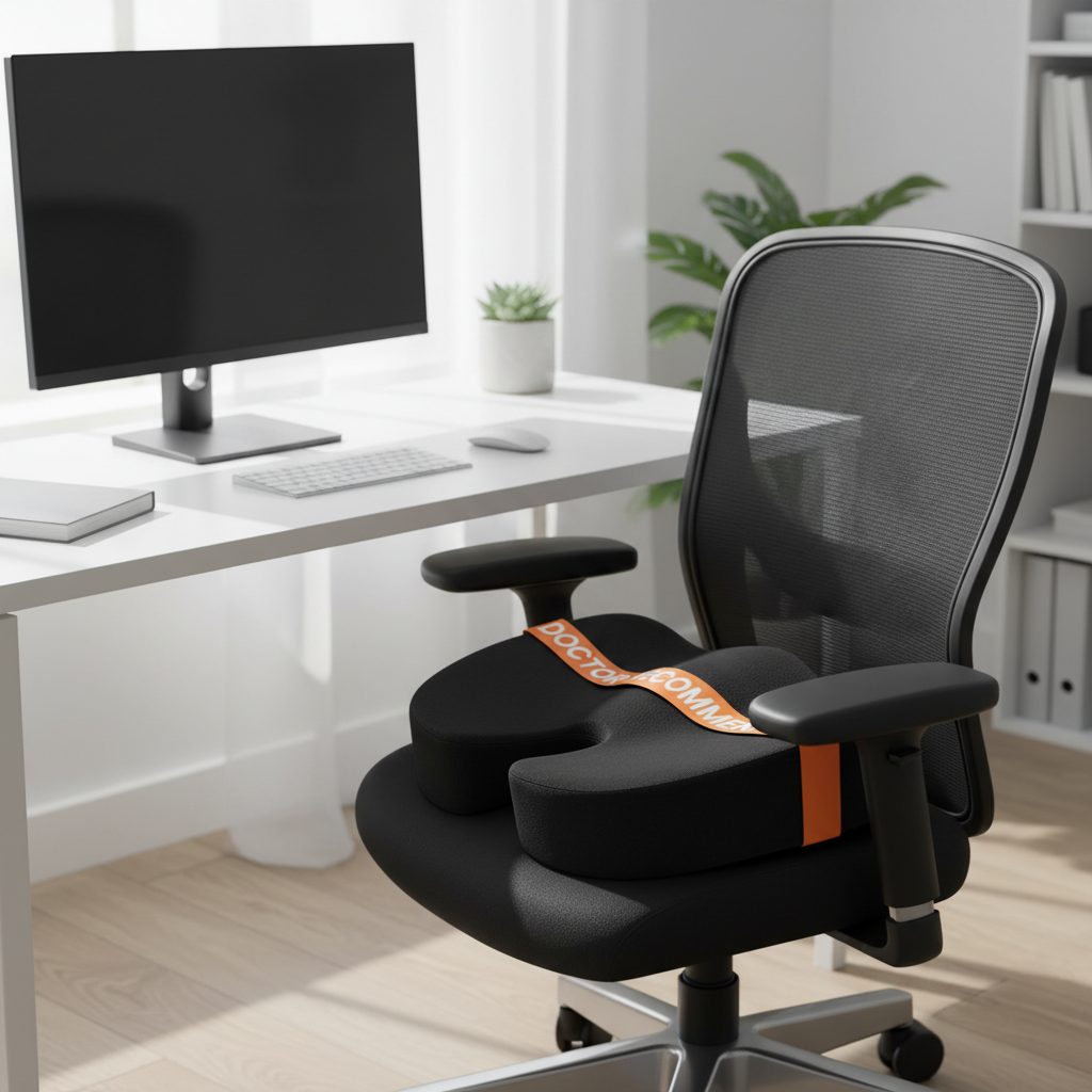 Ergonomic Comfort Memory Foam Seat Cushion Oblong Shape 100% Polyester Removable Machine Washable Customizable Car Office Long