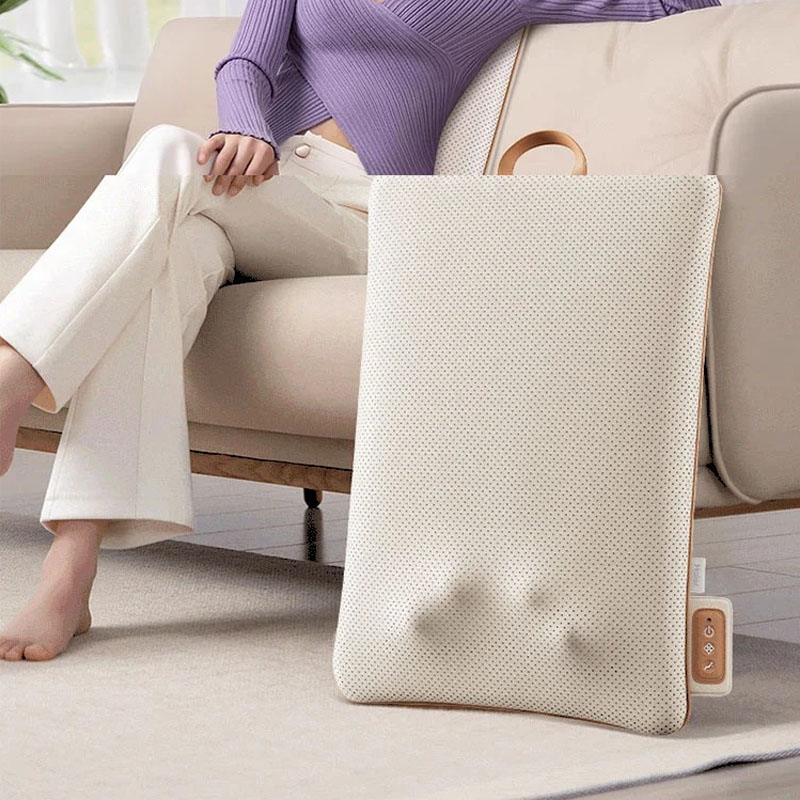 COSMO Wholesale OEM Roller Electric 3D Rolling Shiatsu Vibrating Heating Voice Control Timing Control Full Body Massage Cushion