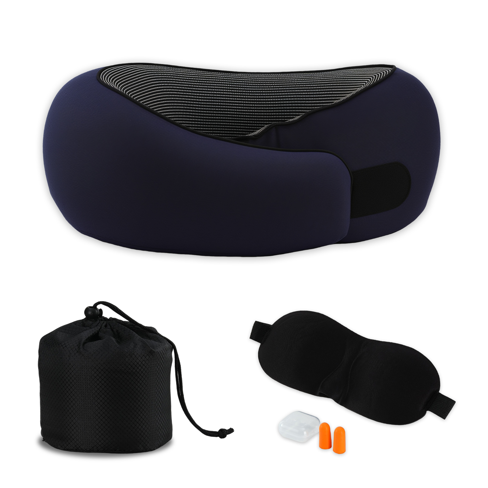 Custom Logo Washable Soft U-shaped Car Travel Pillow Memory Foam Neck Pillow for Traveling Neck Supported Travel Pillow