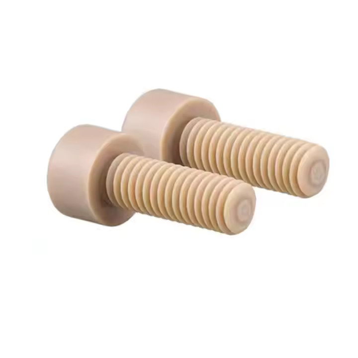 High Quality Popular Peek Natural Hexagonal Head Nylon Bolt Plastic Screw