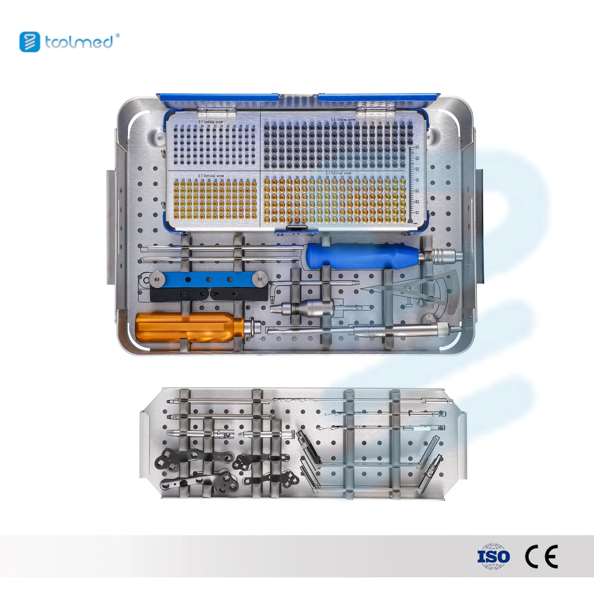 Veterinary Orthopedic Surgical Instrument Kit Tplo Locking Plate Instrument Set for Small Animals