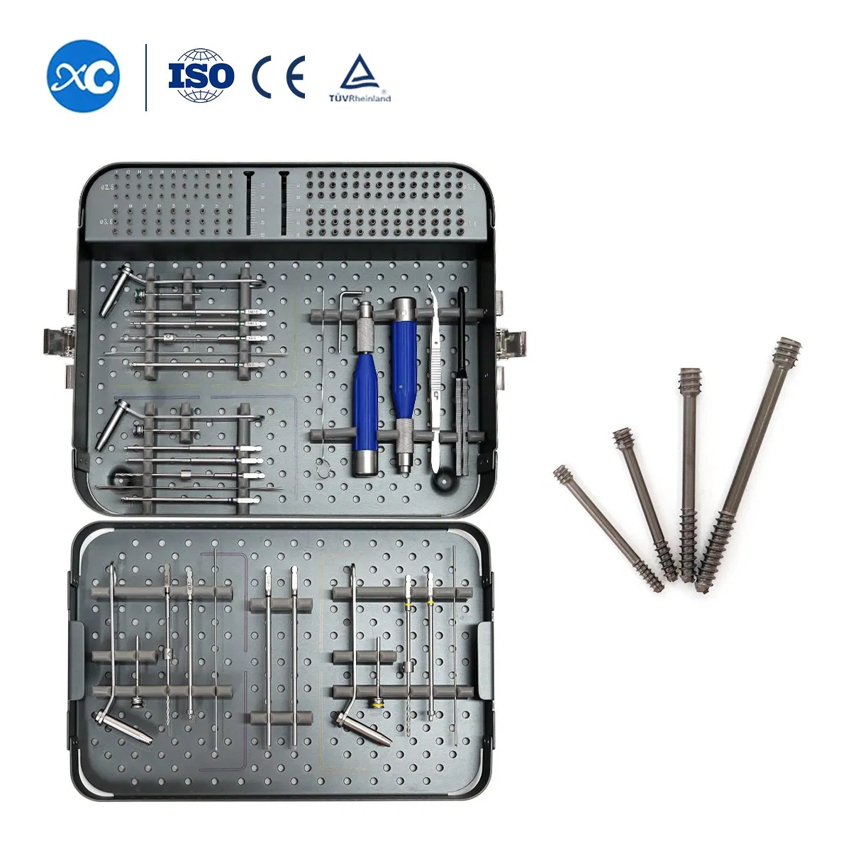 Orthopedic Herbert Cannulated Surgical Screws Self Tapping Cortical Bone Locking Screw Titanium Implant Headless Screw Instrument Kit