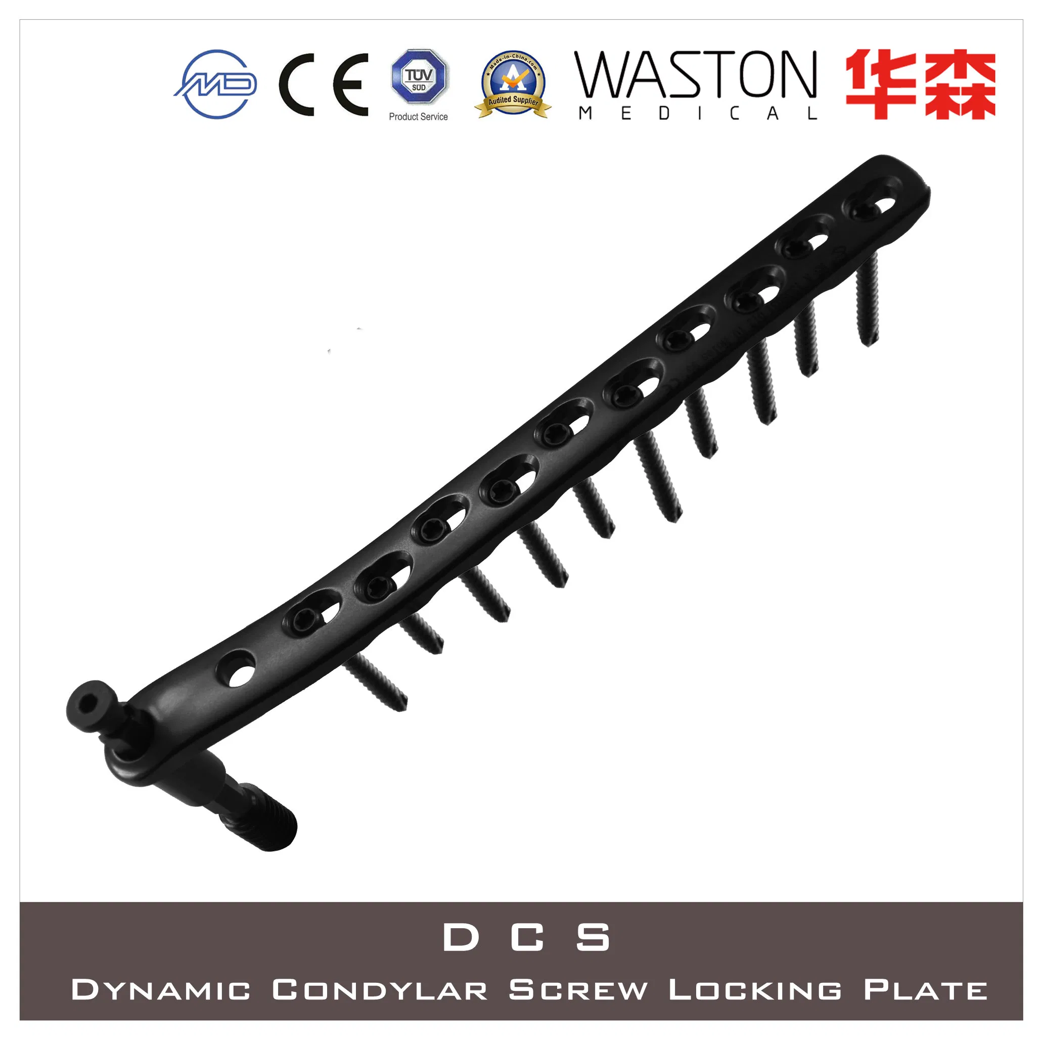 Wholesale Titanium Locking Plate, 5.0mm Proximal Lateral Tibial Golf Loc Plate