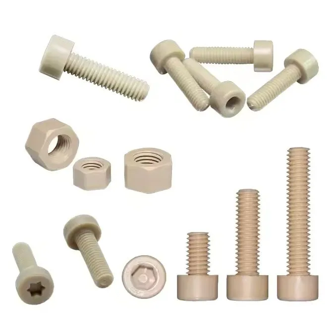 Plastic Peek Hexagon Bolt