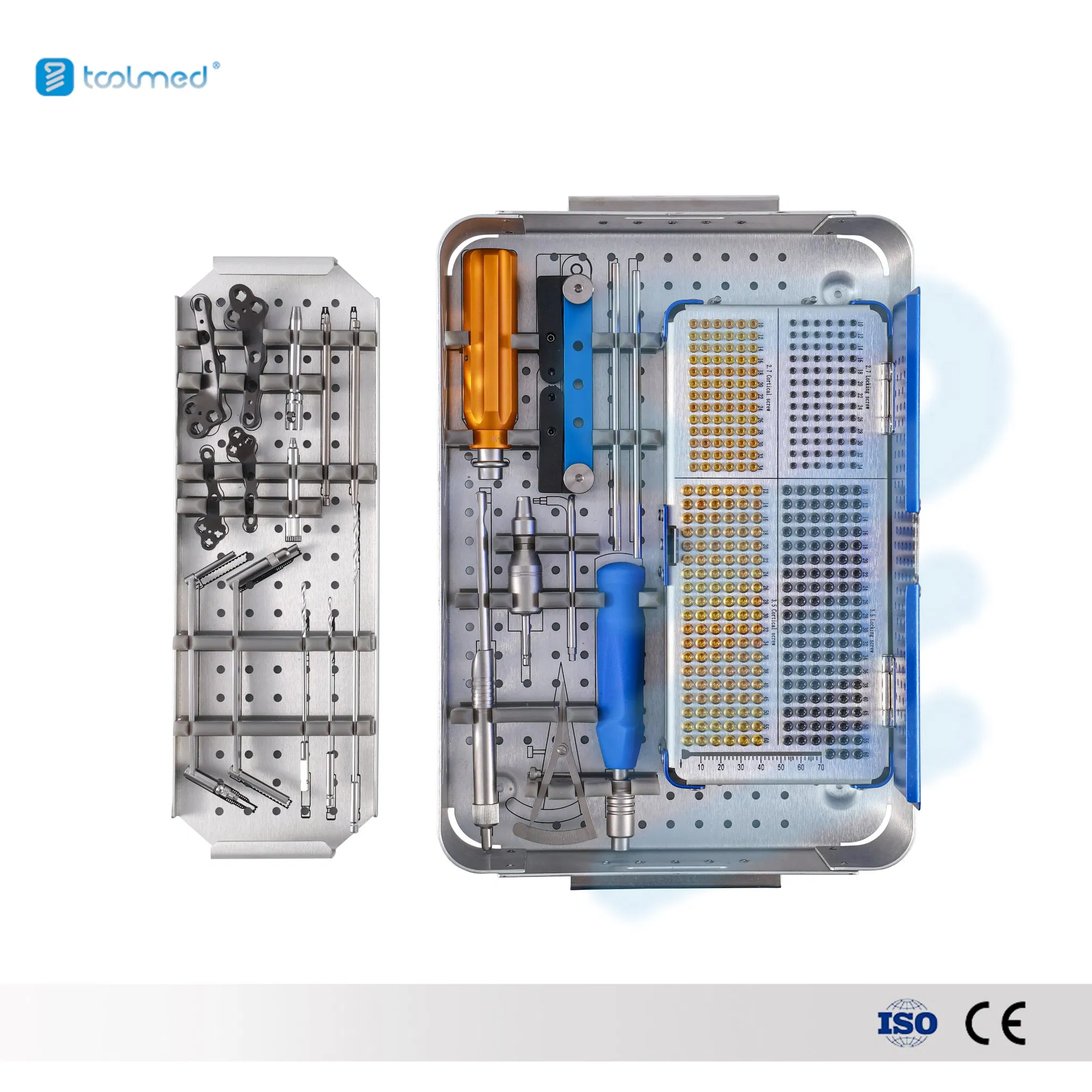 Veterinary Orthopedic Surgical Instrument Kit Tplo Locking Plate Instrument Set for Small Animals