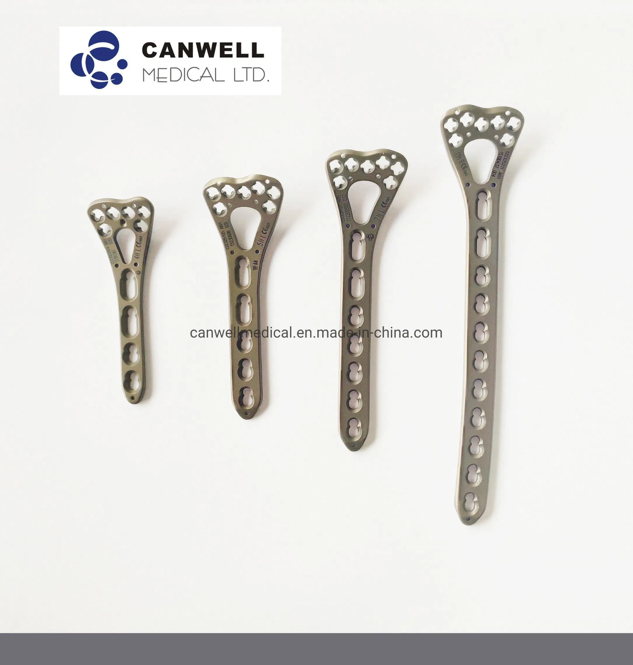 Canwell Distal Radius Ulna Fracture Surgical Implant and Medical Orthopaedic Trauma Small Fragment Fixation Surgery Orthopedic Titanium Bone Locking Screw Plate
