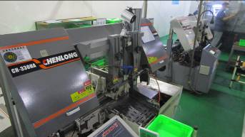 Precision cutting process for orthopedic implant blanks at XOVEC Medical factory