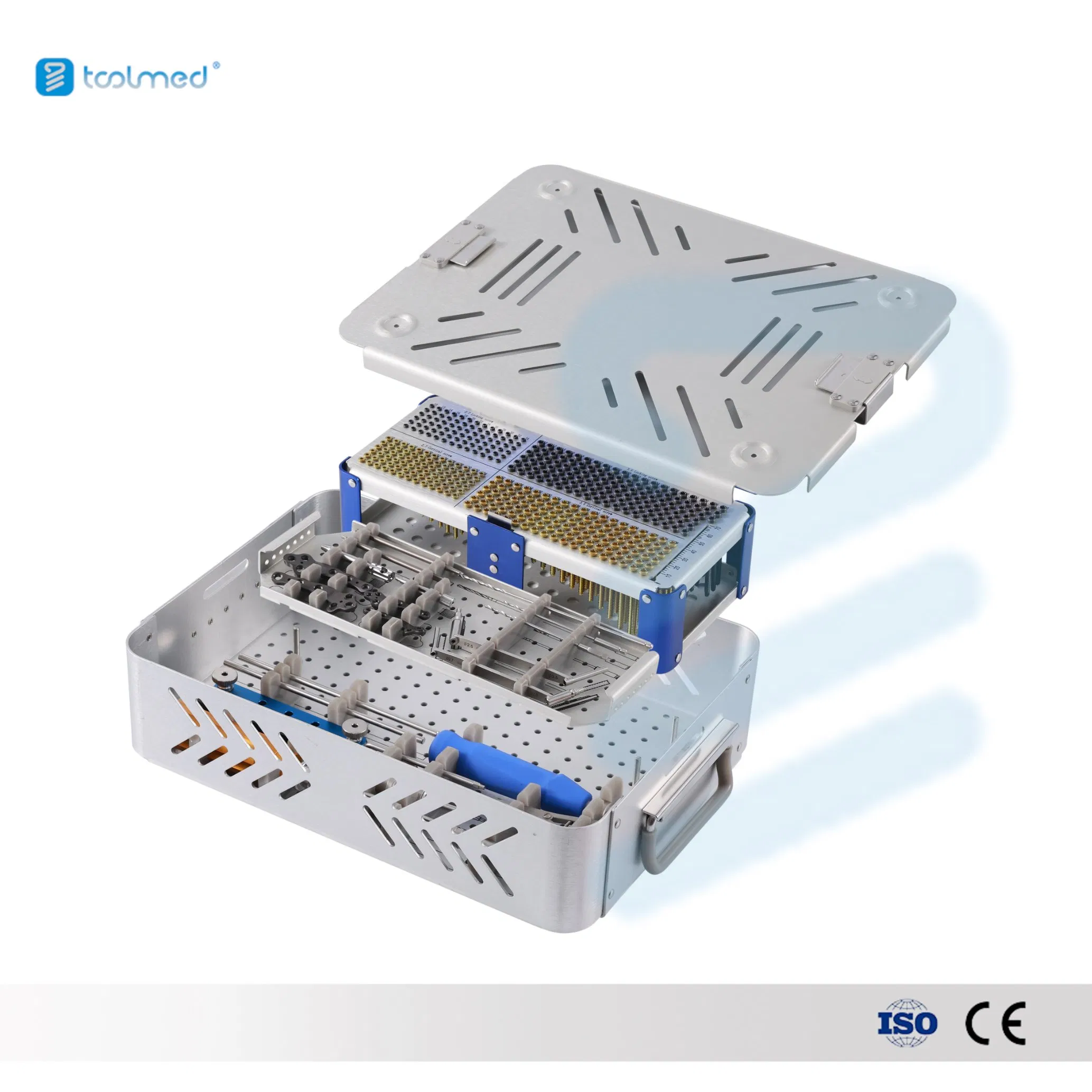 Veterinary Orthopedic Surgical Instrument Kit Tplo Locking Plate Instrument Set for Small Animals