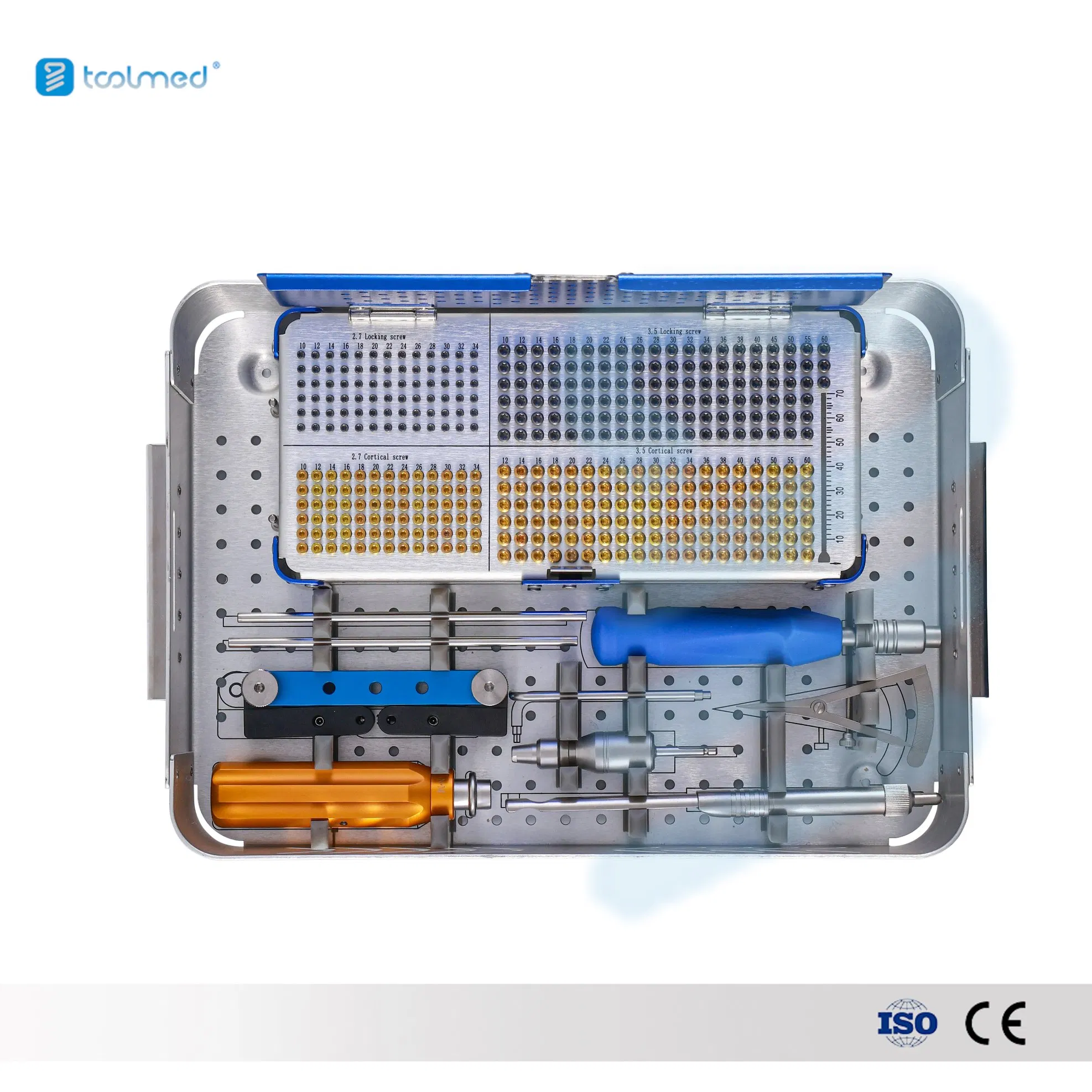 Veterinary Orthopedic Surgical Instrument Kit Tplo Locking Plate Instrument Set for Small Animals