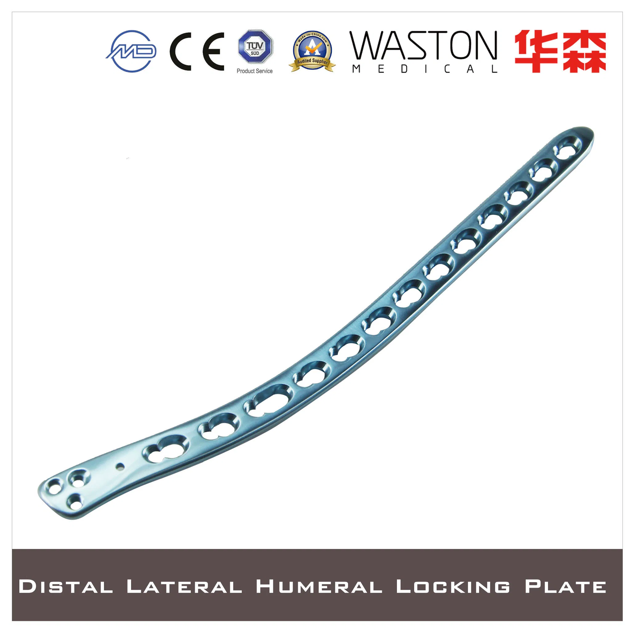 Wholesale Titanium Locking Plate, 5.0mm Proximal Lateral Tibial Golf Loc Plate
