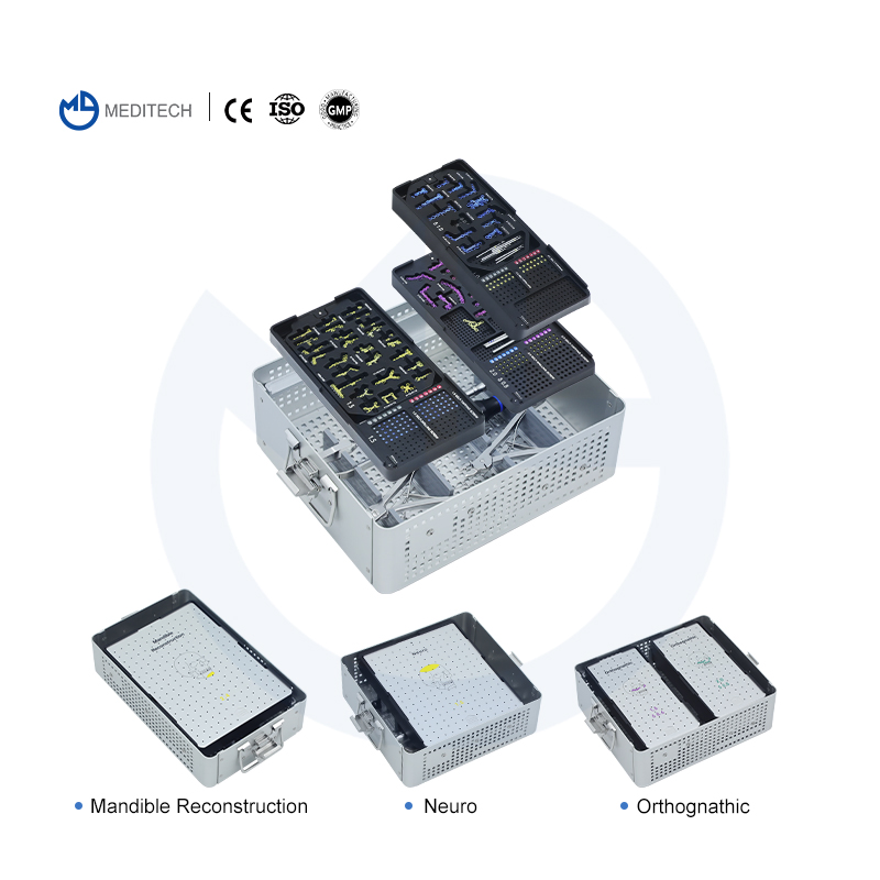 Titanium Maxillofacial Orthopedic Set of Plate Surgical Instrument Set