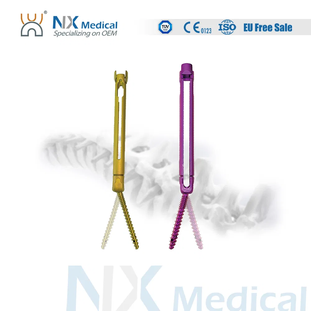 Nx Medical Titanium Cannulated Bone Cement Pedicle Screw 5.5mm Spine Internal Fixation
