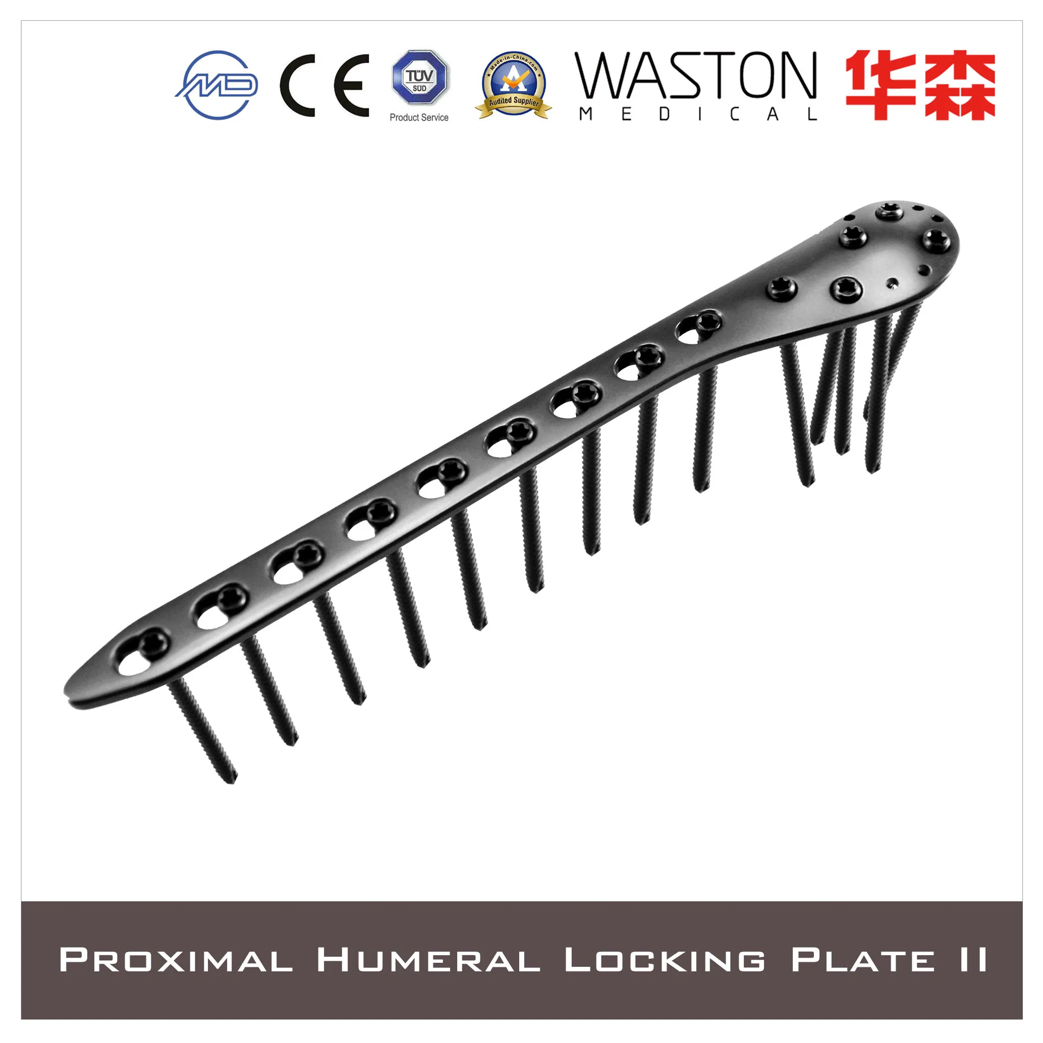 Wholesale Titanium Locking Plate, 5.0mm Proximal Lateral Tibial Golf Loc Plate