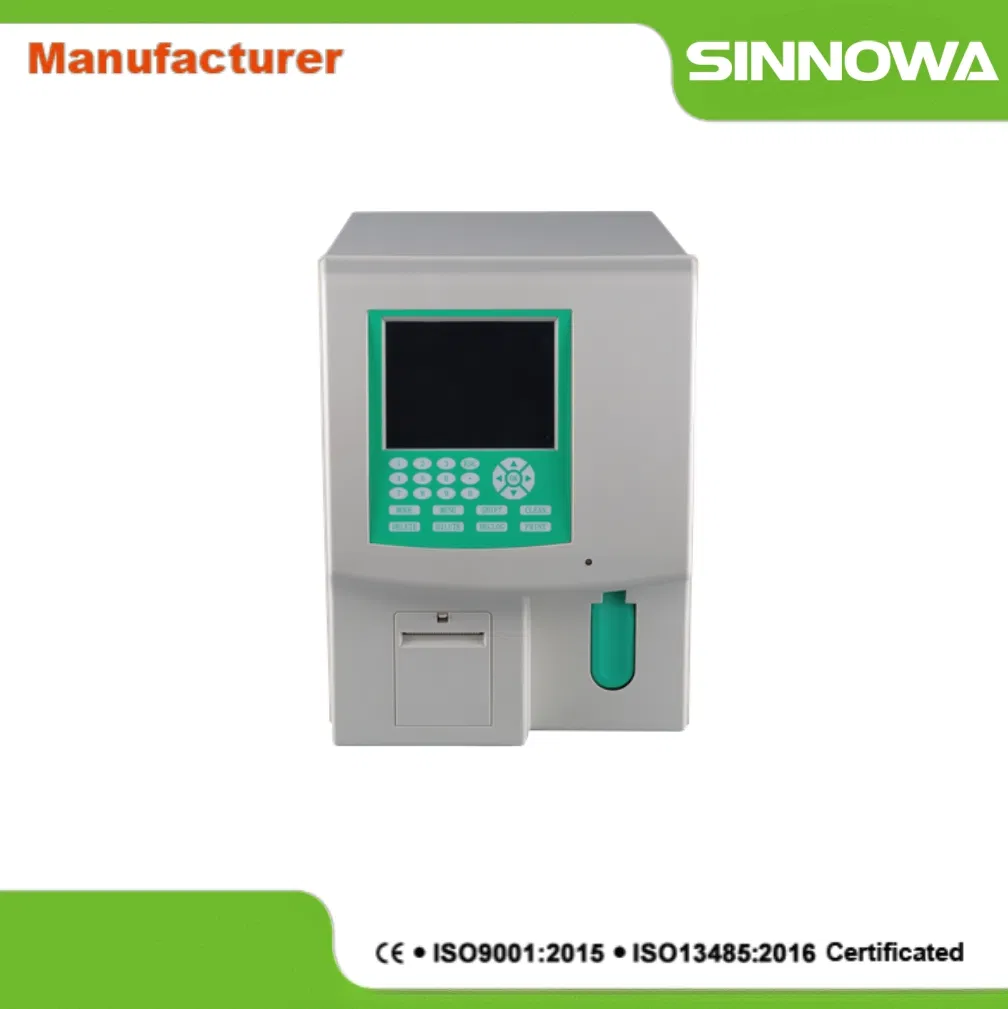 Sinnowa Hematology Analyzer Easy Operation 3-Part Differentiation of Auto Hematology Analyzer