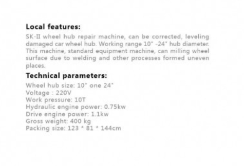 High Precision Wheel Hub Repair Machine for Auto Experts