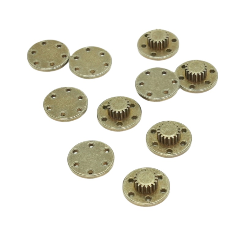 OEM ODM High Precision Professional Parts Electro-Plating Hardware Parts Powder Metallurgy Metal 17 Tooth Gear a Layer of Planetary Carrier for Gearbox Reducer