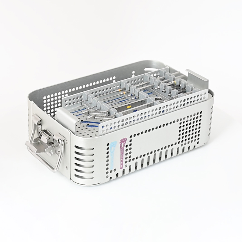 Perforated Stainless Steel Medical Sterilization Container Orthopedic Instrument Storage Precision Sheet Metal Parts