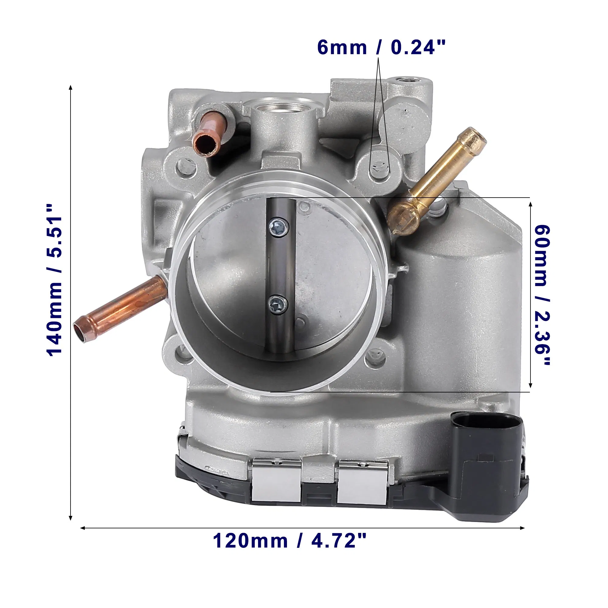 H&L Genuine OEM 0280750026 06A133062f Auto Parts Electronic Valve Throttle Body for VW Audi