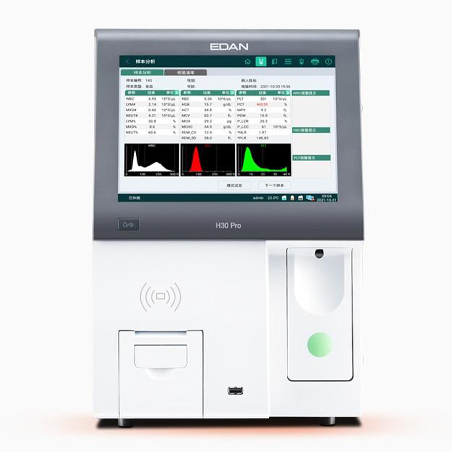 H30PRO Edan H30 PRO Auto Hematology Analyzer 3 Part Diff