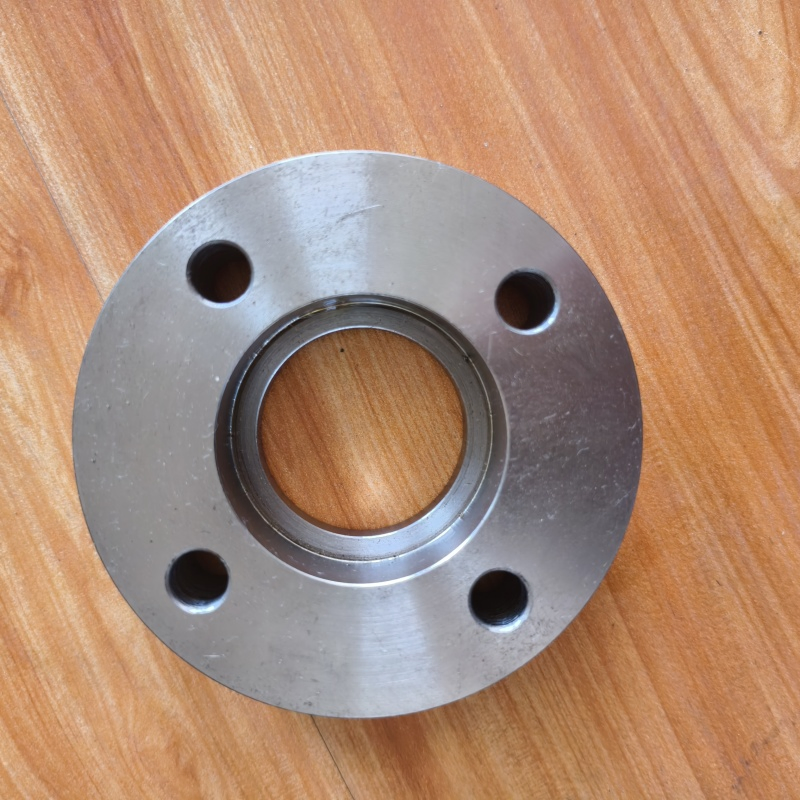 Custom Precision Flange Carbon Steel CNC Turning Large Diameter Female Face Hose Connection Threaded Flange Machining Part for Mechanical Equipment