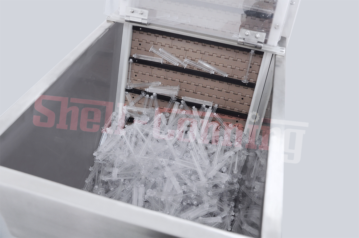 Full Automatic Prefilled Syringes Barral Sticker Labeling Plunger Torsion Assembly Auto Denesting with Visual Detection