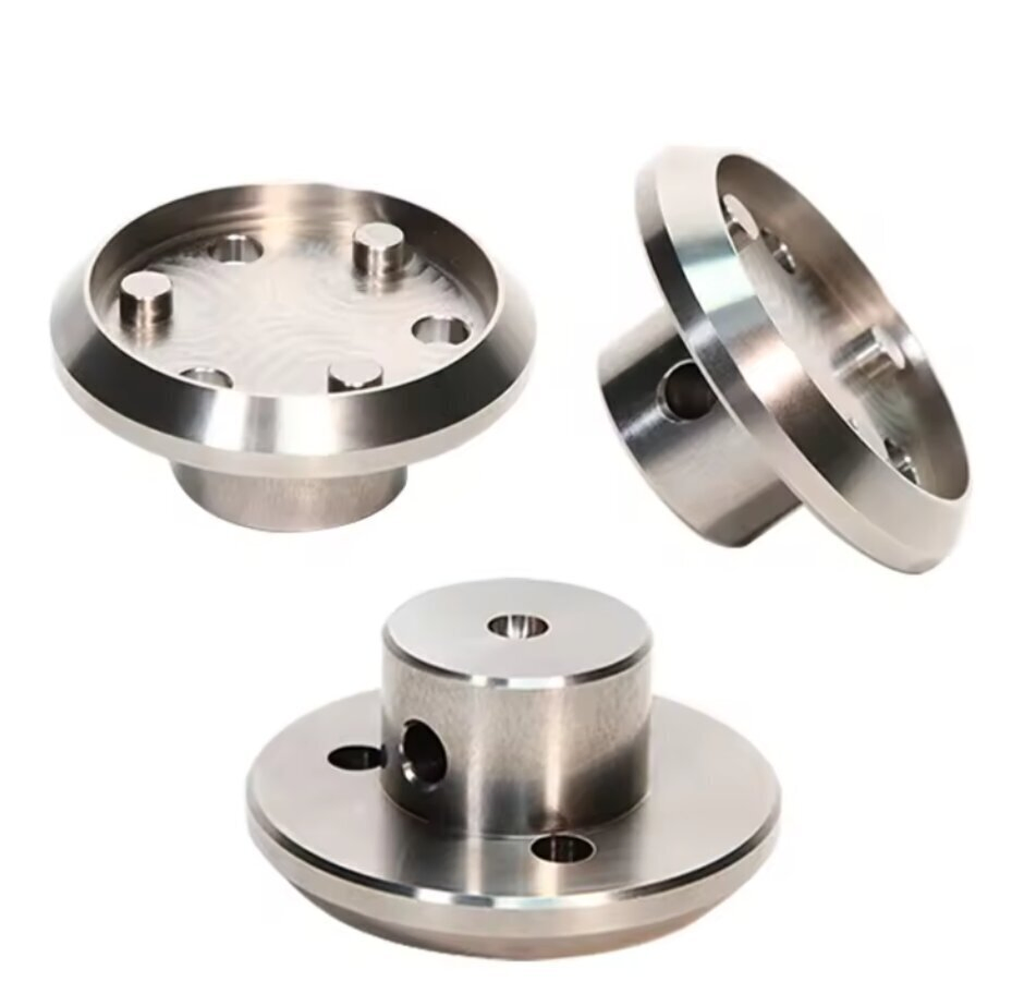 Biocompatible Titanium Gr2 CNC Milled Parts for Medical Device Connectors with ISO 13485 Certification Model Mc-Ti-035