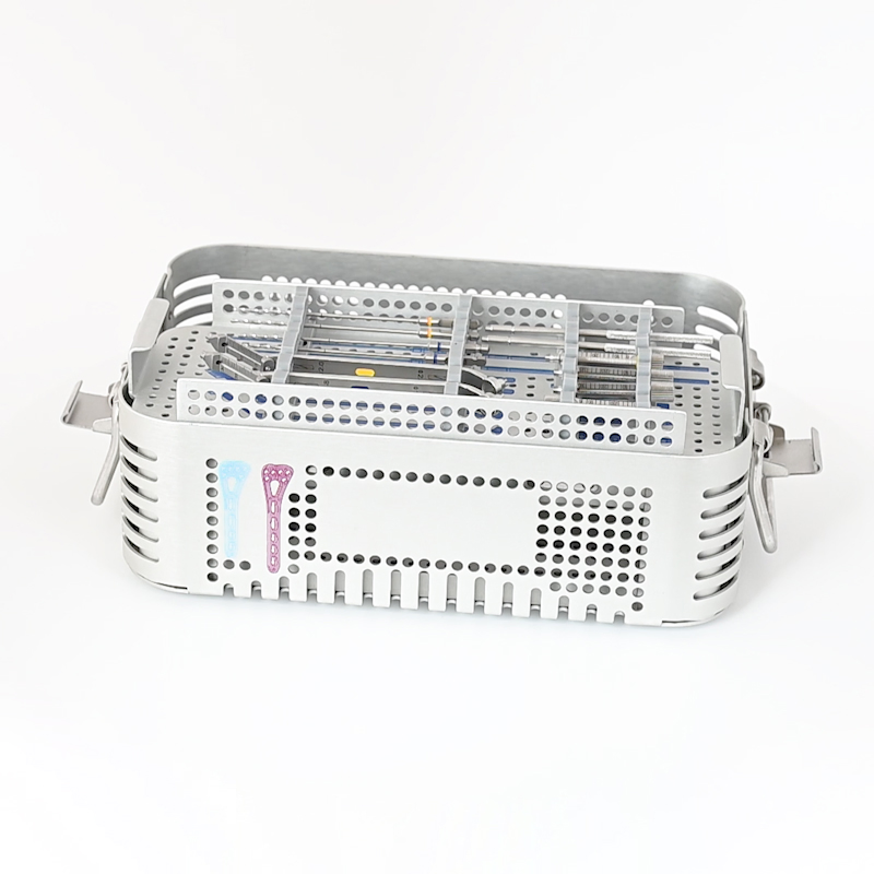Perforated Stainless Steel Medical Sterilization Container Orthopedic Instrument Storage Precision Sheet Metal Parts