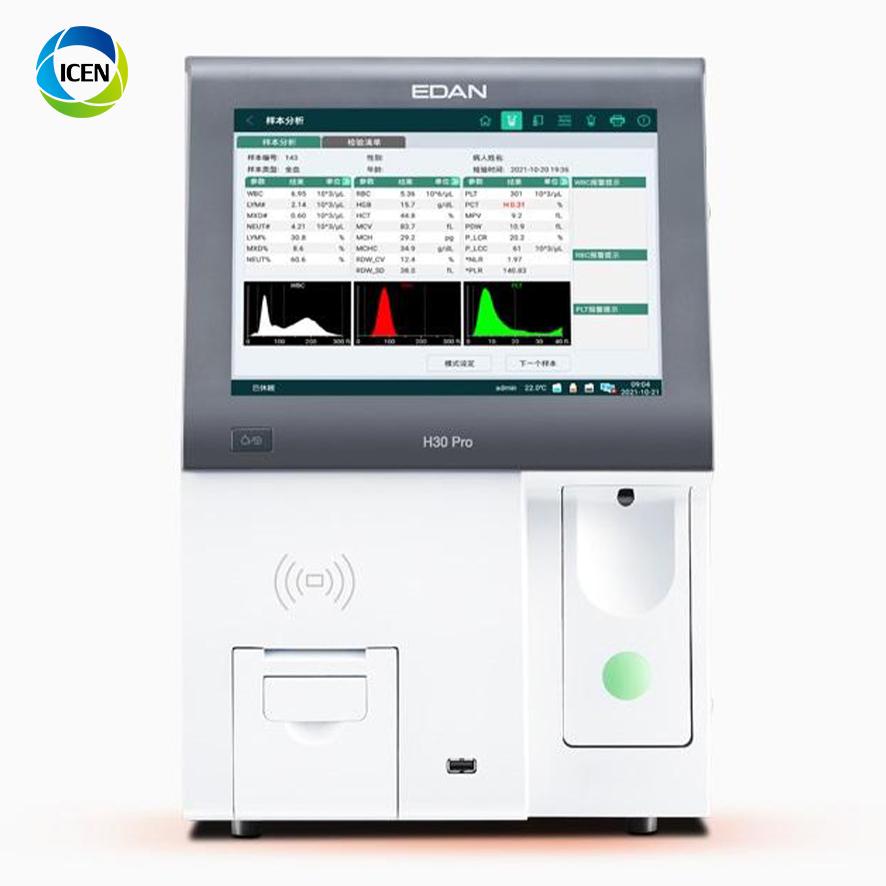 H30PRO Edan H30 PRO Auto Hematology Analyzer 3 Part Diff