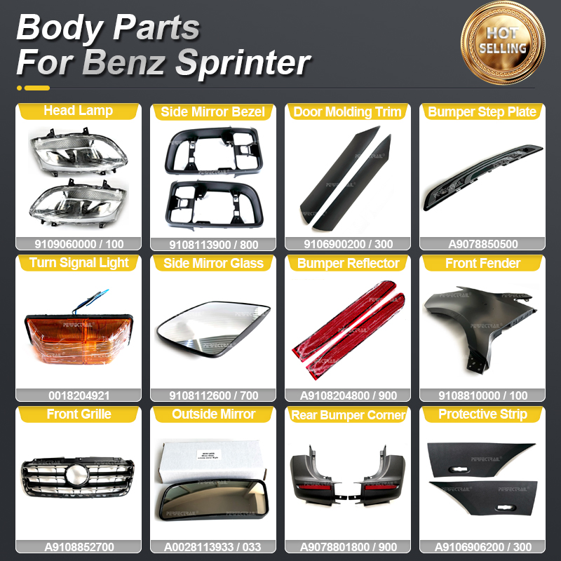PERFECTRAIL Car Accessories Auto Spare Engine Body Parts For Mercedes Benz Sprinter Van 901 902 903 906 907